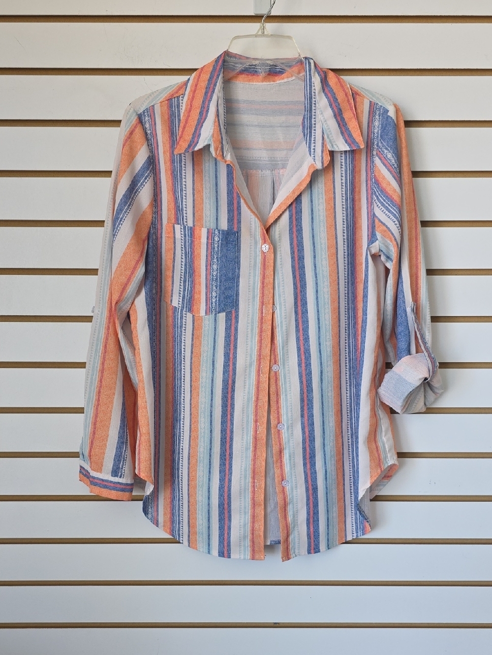 Striped Button-Down Shirt